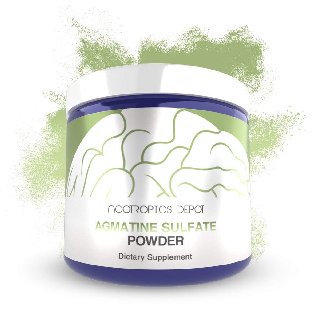 Nootropics Depot Agmatine Sulfate Powder Note 124; 250 Grams Note 124; Energy Supplement