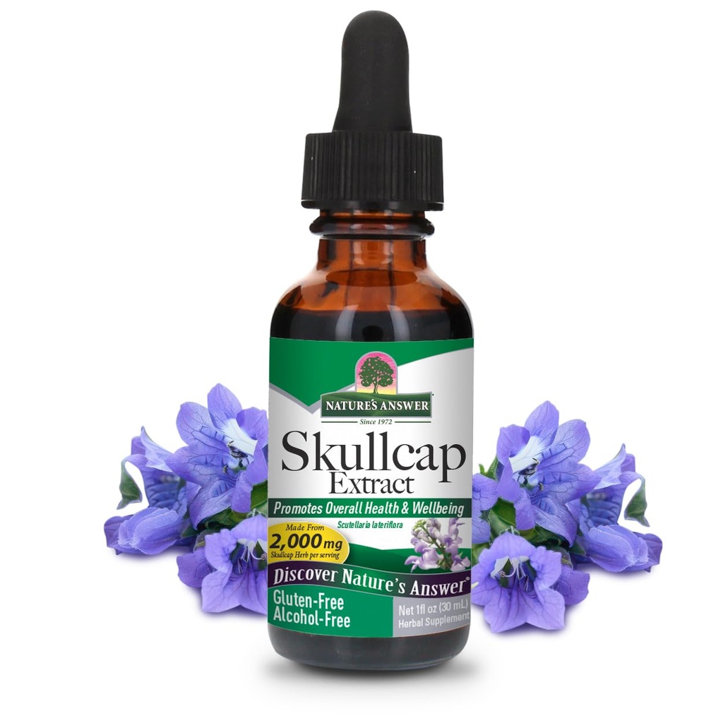 Naturens svar Alkohol- Free Skullcap Herb, 1- Fluid Ounce