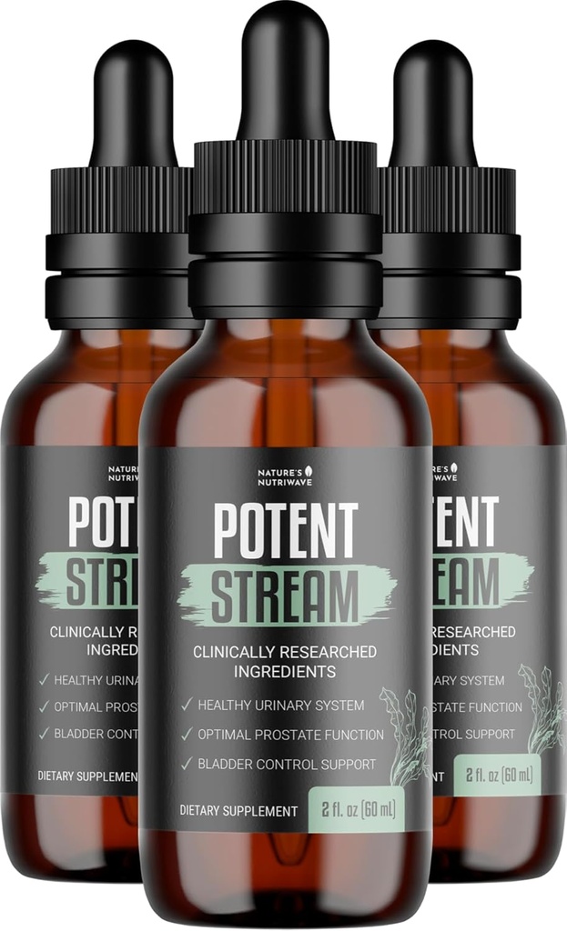 PotentStream Drops - Original Formel, Natural Liquid Supplement med Plant Extractions