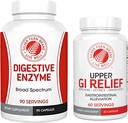 Silver Fern Brand - Upper and Lower GI Digestion Support Kit - GI Relief and Digestive Enzymes Bundle