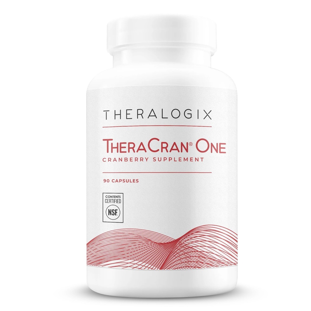 Theralogix TheraCran One Cranberry Capsules - 90- Day Supply - Supplement til mænd og kvinder - til støtte for Urinary Tract Health * - 36mg Opløselige PAC per kapsel - NSF Certified, 90 Greve (pakke med 1)