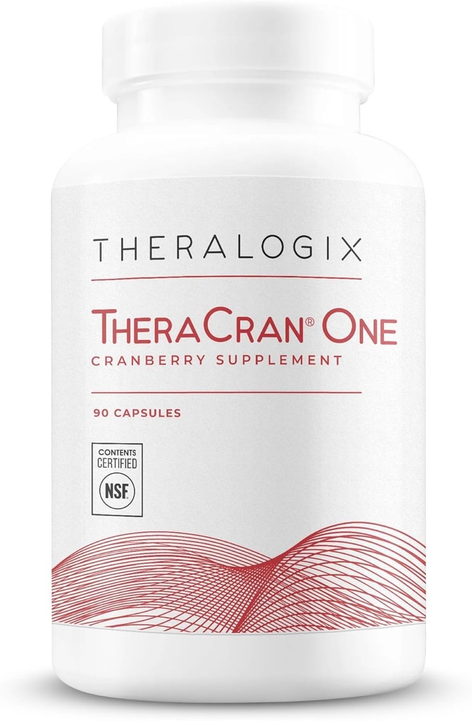 Theralogix TheraCran One Cranberry Capsules - 90- Day Supply - Supplement til mænd og kvinder - til støtte for Urinary Tract Health * - 36mg Opløselige PAC per kapsel - NSF Certified, 90 Greve (pakke med 1)