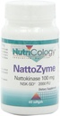 Nutricology NattoZyme - Naltokinase Supplement NSK- SD 2000 FU, 100mg, for mænd og kvinder, Hypoallergen, Formel for hjertefunktion - 60 Vegetarisk Softgel