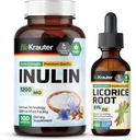BIO KRAUTER Inulin 100 kapsler & lakrids Root tinktur 2 Fl. Oz.
