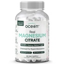 Organiske Ocean Real Magnesium Citrate - Høj Absorption Magnesium supplement - Chelated Magnesium til støtte for energi, afspænding og regelmæssighed