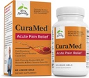 Terry naturligt CuraMed akut smertelindring - tillæg med BCM- 95 Curcumin & BOS- 10 Boswellia - Black Sesame Seed Oil til støtte for lindring af lejlighedsvis ubehag - 60 flydende geler