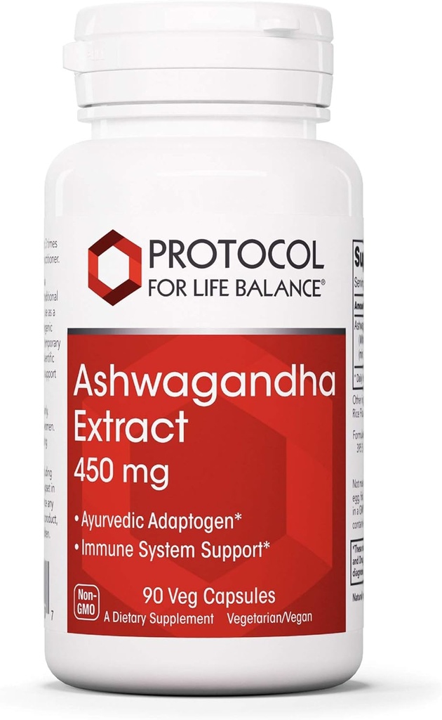 Protokol Ashwagandha 450 mg - immunforsvar, Ayurvedic Adaptogen - 90 Veg Caps
