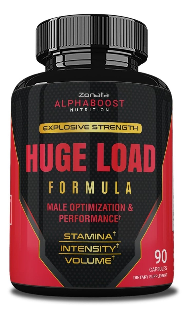 Zonata Kæmpe Load Pills Advanced Formel, Kæmpe Load Mand Supplement, 90 Kapsler