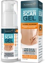 NUVADERMIS Silicone Scar Gel - 1.7 Fl Oz, Transparent Gel - Retinol & E-vitamin Formel til kirurgiske biler - C- sektion, Tuck & Keloid Care