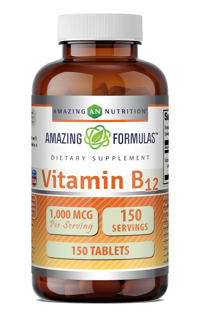 Amazing Formulas Vitamin B12 Supplement Note 124; 1000 Mcg per Serving