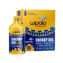 Wipala Energy Gel, Banana Coconut, 12 Pack - Koffein fri, Certificeret Vegan, Ikke GMO - Clean Energy For Endurance Øvelse, Running & Performance