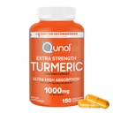 Qunol Gurkemeje supplement, 1000mg med Ultra High Absorption, til fælles støtte, Ekstra styrke kapsler, 150 Tæl