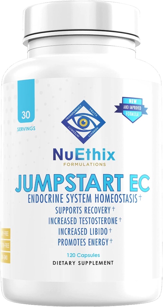 NuEthix Formuleringer Jumpstart EC, Endokrine System Homeostase Kosttilskud, 120 Kapsler