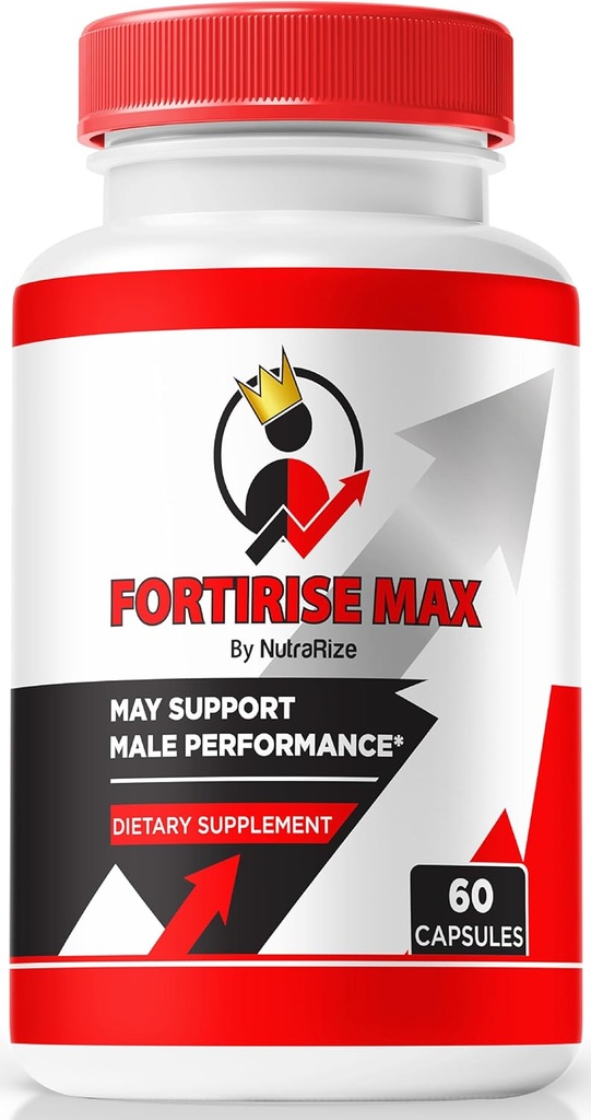 Fortirise Max, Official Fortirise Max for Mænd - Understøtter Stamina og energiniveauer, Alle naturlige formel til at støtte ydeevne og samlet sundhed, Fortirise Max Pills anmeldelse (60 kapsler)
