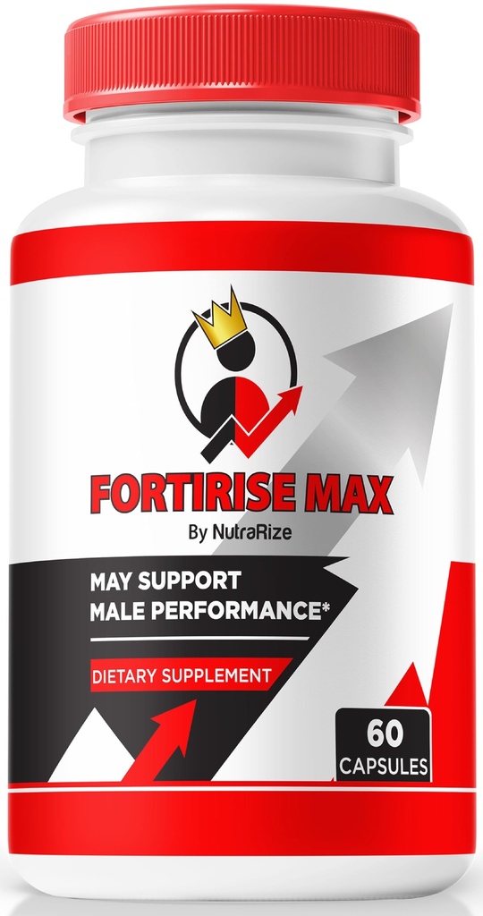 Fortirise Max, Official Fortirise Max for Mænd - Understøtter Stamina og energiniveauer, Alle naturlige formel til at støtte ydeevne og samlet sundhed, Fortirise Max Pills anmeldelse (60 kapsler)