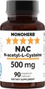 N- Acetyl- L- Cystein - NAC - 500 mg - 90 Veg kapsler