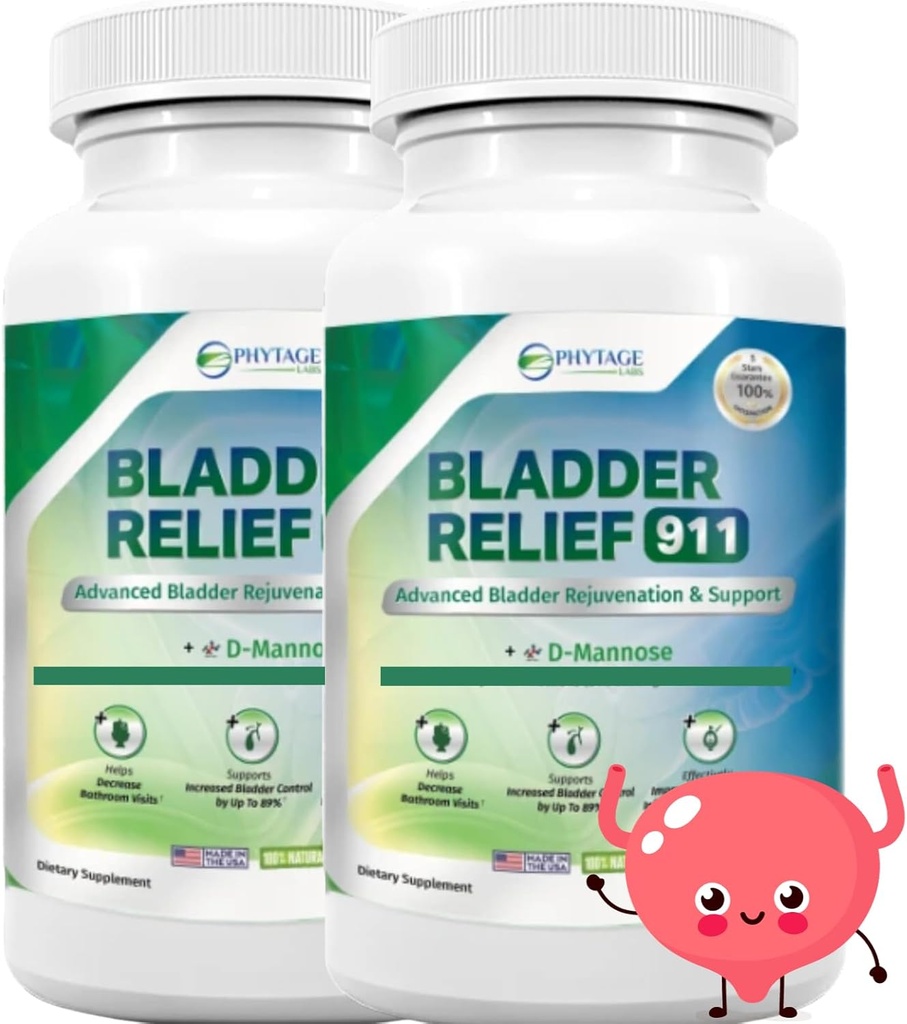 Brege Relief 911 afgiftende styrke - for mænd og kvinder giver Brege Support, 60 Veggie kapsler - 2 Pack