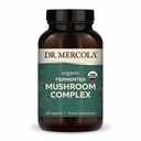Dr. Mercola Organic Fermented Mushroom Complex - Understøtter immunforsvar og cellular sundhed - Whole Mushroom & Mycelium - Non- GMO & Gluten- Free - 90 kapsler (30 Servere)