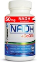 MAAC10 NADH + CoQ10 Supplement | Great Tasting Chewable Tablets | 50mg PANMOL® NADH + 100mg CoQ10 | for Fatigue, Energy and Mental Focus | NAD+ Supplement (60 Tablets 2 per Serving)