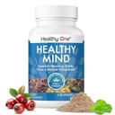 Sunde sind - Sikker for Teens - Hjerne Fog - Kognitiv funktion - Koncentration - Fokus - Neurale optimering - Mood - Ginkgo Biloba - Ginseng - Rhodiola - Bacopa - Gotu Kola - Grøn te - 120 Greve