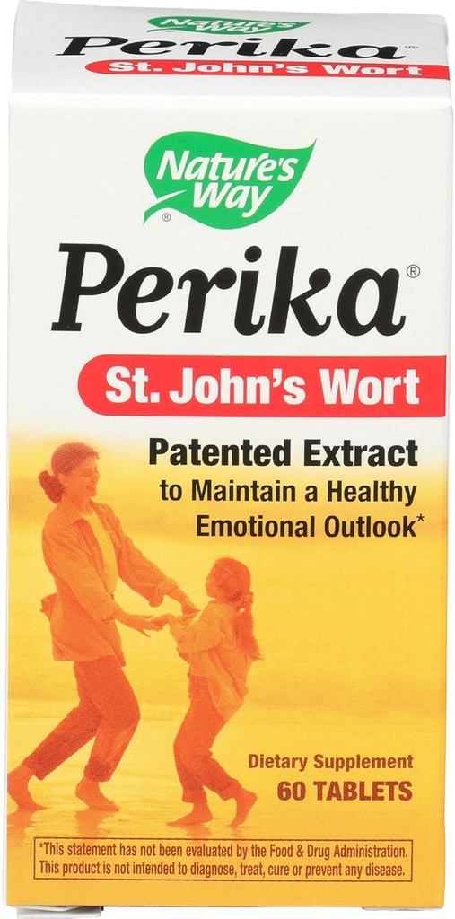 Nature 's Way Perika St. John' s Wort, 60 tabletter, pakke med 2