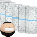 C- sektion Vandtæt Abdominal Incision Bandages Post Hysterektomi Tummy Tuck Bruser Protector Scar Cover med Beskyttende Pad Patches Island Dressing Tape Store Sår Care Supplies 4x10 Pack of 25
