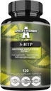 5-HTP 150 mg per kapsel - 120 Veganske kapsler - 4 måneders forsyning - Griffonia simplicifolia Seed Extract - Enhances Mood and Well- Being - Kosttilskud fra Apollos Hegemony