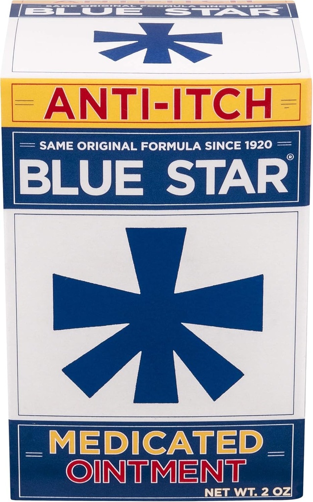 Blue Star Anti- Itch medicineret salve 2 oz (pakke med 3)