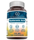 Hyaluronsyre Kosttilskud - 100 mg 120 kapsler (ikke-GMO) - De bedste kosttilskud til fælles sundhed, hudpleje & mere *