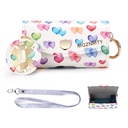 MGZNMTY Astma Inhaler Case, Carriing and Travel Holder Case Kompatibel med Handy Inhaler for voksne og børn (KUN CASE) (Raining Hearts)