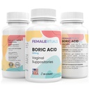 Borsyre suppositorier til kvinder 600mg 30 Pack - Odor & Gær Solution Borsyre suppositorier - Vaginal suppositorier til PH Balance & Vaginal sundhed - Vaginitis opløsning til kvinder