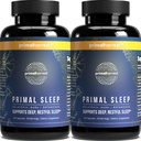 Primal Harvest 2 Pack, Primal Sleep, 120 Kapsler med Valerian Root, L- Tryptophan, GABA, Kamille og Melatonin 3 mg