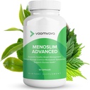 VoomVaya MenoSlim Advanced Menopause Vægttab for kvinder - Menopause & Perimenopause Kosttilskud til kvinder - Østrogen supplement & Menopause Relief for Hot Flush, Bloating, Energi - 60 Kapsler