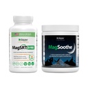 Jigsaw Health Magnesium Bundle; MagSRT (B- Free), 240 tabletter, og MagSoothe (Raspberry Lemonade), 60 Servere (Jar)
