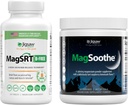 Jigsaw Health Magnesium Bundle; MagSRT (B- Free), 240 tabletter, og MagSoothe (Raspberry Lemonade), 60 Servere (Jar)