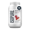 Isopure Zero Carb 100% Pure Whey Isolate Protein Powder, Lactose Free, Gluten Free, Med vitaminer, Jordbær & fløde, 25g Protein Per Servering, 3 Lbs, 44 Servering (Packaging May Vary)
