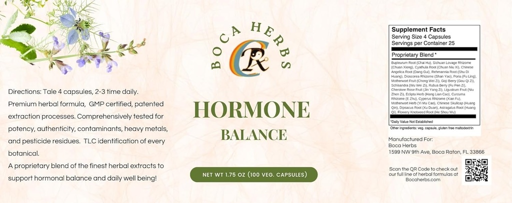 Homone Balance Vegan Capsle, hvid / grøn