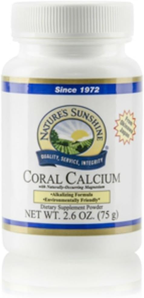 Nature 's Sunshine Coral Calcium, 75 Mormor Buddy 124; Promote Bone Health, Hjælper med at opretholde pH-niveauer, og giver 325 mg Calcium per servering