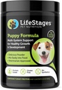 Fase 1: Puppy Formel 0-3 År for Hund Vægt Gain, Muskel & Fælles Udvikling, Sund Hud & Coat Buddy 124; Omega 3 & 6, Spirulina, Vitamin B6 & Probiotika - Vet Godkendt