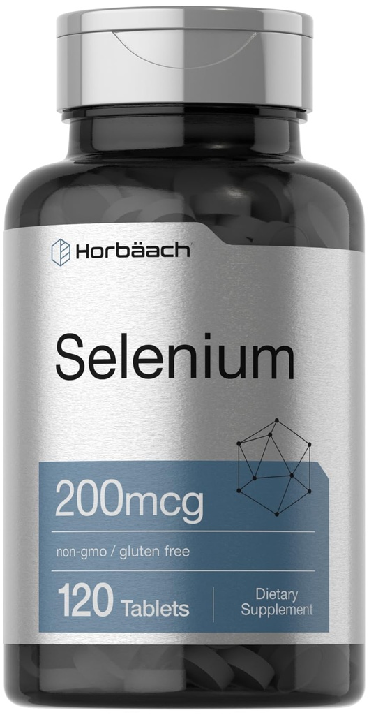 Horbäach Selenium 200mcg Supplement for kvinder & mænd