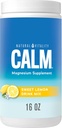 Naturlig vitalitet rolig, Magnesium tillæg, Anti- stress drik mix pulver, gluten fri, Vegan, & Non- GMO, Sweet Lemon, 16 oz