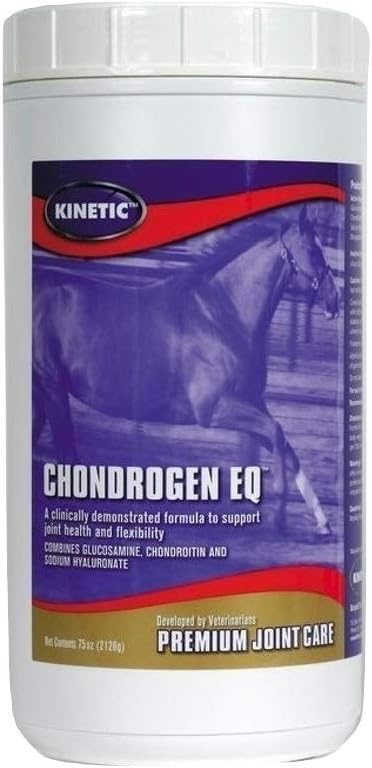 Kinetic Technologies 044022 Chondrogen Eq Powder for Horse Joints Molasses (150 dosis), 75 oz