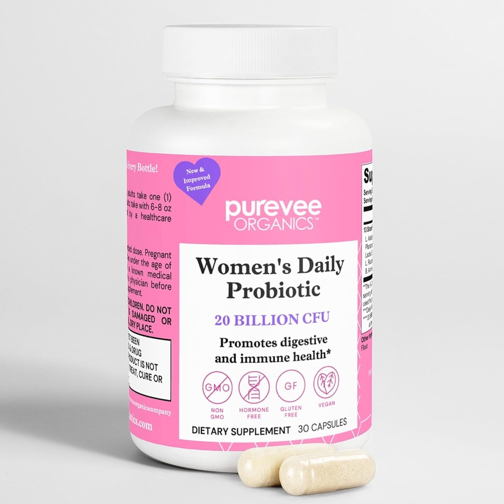 Vaginal Probiotika til kvinder, 13 Essentielle Probiotiske Strops, Vaginal + pH Balance til kvinder piller og urinveje Sundhed, 30 Caps