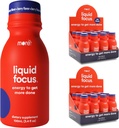 Flere Labs Liquid Focus, Nootrop Smart Drink med stærke antioxidanter og adaptogene urter til energi og koncentration, 150mg koffein (pakke med 24)