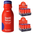 Flere Labs Liquid Focus, Nootrop Smart Drink med stærke antioxidanter og adaptogene urter til energi og koncentration, 150mg koffein (pakke med 24)