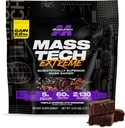 Muscletech High- Protein Mass Gainer (Triple Chocolate Brownie, 6LB) - Mass Tech Extreme 2000 Mass Gainer Protein Powder Supplement - Vægt Gainer for øge muskel, Forbedret inddrivelse & Styrke