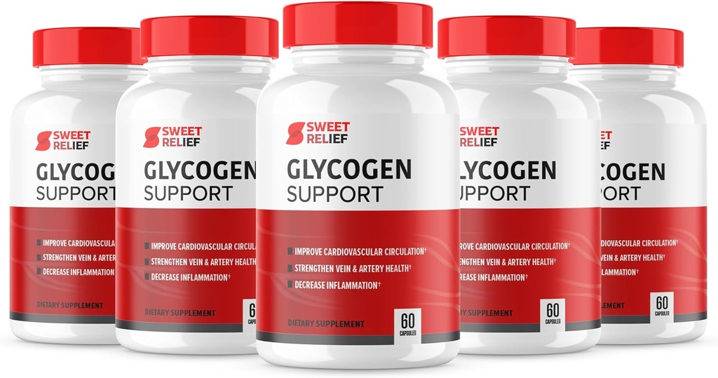 Officiel... Sweet Relief Glycogen Support Blood Vessel Supplement Formel, SweetRelief Sund Glycogen Kapsler Avanceret Vessel Cleaner, Sweet Relief Glycogen Blood Support Anmeldelser (5 Pack)