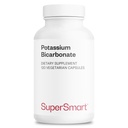 Supersmart - Kalium Bicarbonat 5400mg per dag (høj dosis) - Elektrolyt Mineral - Acid - Base Balance pH - Heart, Muscle & Nerve Health - 124; Non- GMO & Gluten Free - 120 vegetariske kapsler