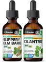 BIO KRAUTER Slippery Elm Tinktur 2 Fl. Oz. & Cilantro Tinktur 2 Fl. Oz.