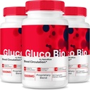(3 Pack) GlucoBio kapsler, Officiel Gluco Bio supplement, Alle naturlige formel til at støtte den samlede sundhed og velvære, Premium Vitamin piller, GlucoBio anmeldelser (180 kapsler)